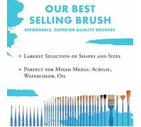 Pinceau - PRINCETON ARTIST BRUSH CO. - 10011463 - Mélangeur Lunaire - Poils Synthétiques - Compact