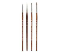 Pinceau Raphael Série 8504 MARTRE IMTATION Sable, Set 4 pcs 6/0, 3/0, 2/0,0. (Raphael France)