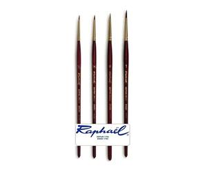 Pinceau Raphael Series 8500. Vegans Sépia déco. 0/6. 0/3. 0 .1 (Raphael France)