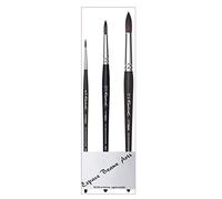 Pinceau Raphael SOFTAQUA.SÉRIE 845 Vegans. N° 4 .10. 18. Set 3PCS (Raphael France)