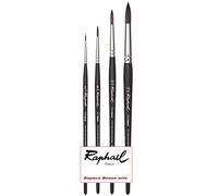 Pinceau Raphael SOFTAQUA.SÉRIE 845 Vegans. NO° 2. 6 .10. 16 Set 4PCS (Raphael France)