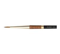 Pinceau - Rond fin - Aquarelle - Isabey - Martre Kolinsky Pure - 6227i - N°4 - Fibres naturelles