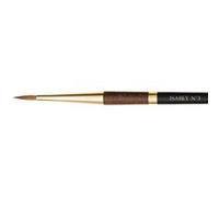 Pinceau - Rond large - Aquarelle - Isabey - Martre Kolinsky Pure - 6228i - N°3 - Fibres naturelles