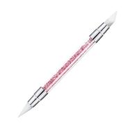 Pinceau Silicone Nail Arts, Sculpture Stylo Kit, Silicone Nail Arts Sculpture Pen, Pinceau Nails Art Ongles, Pinceaus Nails Art À Double Pointe, Gel 3d NailsArt Outil, Pour Sculpter, Façonner(A)