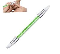 - Pinceau - Stylo en silicone avec deux pointes - Poignée en strass