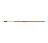 Pinceau universel Marabu, taille 12, pinceau en poils synthétiques en bois certifié FSC, pinceau rond pour l'aquarelle, la peinture sur soie et le vitrail, 01840000012
