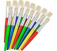 Pinceaux Colorés Pour Tout-Petits, 16 Pinceaux Épais Et Lavables Pour Enfants
