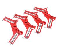 Pinceaux d'angle pour menuiserie, lot de 4 pinces d'angle en bois, pinces réglables à 90 degrés