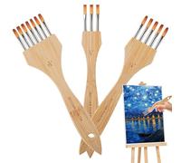 Pinceaux De Peinture d'artiste - Variété À Pointe Fine, Outils De Précision | Ensemble D'aquarelle Gouache, Conception Multi-Surfaces pour Planches D'artisanat, Kits De Loisirs pour Adultes, Feuilles