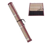 Pinceaux de peinture en bambou, trousse à rouler, trousse de calligraphie, fournitures artistiques pour les amateurs de débutants.