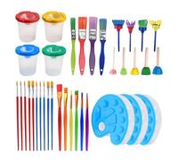 Pinceaux De Peinture Pour Tout-Petits, 39 Pièces, Palette, Outils De Dessin, Kit D'Art