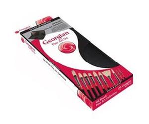 Pinceaux en pochette Georgian Fine Art avec 10 brosses G