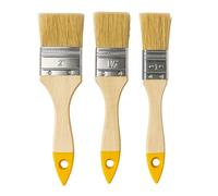 Pinceaux Plats Peinture - Rénovation & Bricolage - Lot de 3 - 25-38-50 mm - Fibres synthétiques - Ergonomiques