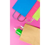 PINCELLO Sac en papier bleu petit