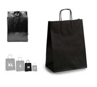PINCELLO Sac en papier noir petit