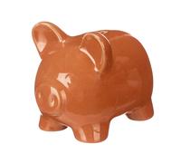 Pincello Tirelire Cochon Céramique Rouge 14x14x17 cm (Set de 12)