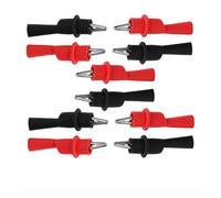 Pinces 1000V 10A rouge + noir, outil de pinces à plomb Test Crocodile, 4 pièces 10(10pcs)