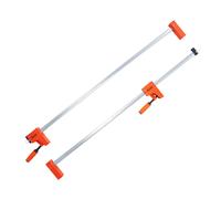 Pinces à barres VEVOR pour le travail du bois, Lot de 2 pinces parallèles 127 cm, Pince F avec limite de charge 500 kg, Pression uniforme, Plastique haute résistance et acier au carbone, Pinces à bois