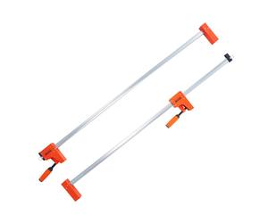 Pinces à barres VEVOR pour le travail du bois, Lot de 2 pinces parallèles 127 cm, Pince F avec limite de charge 500 kg, Pression uniforme, Plastique haute résistance et acier au carbone, Pinces à bois