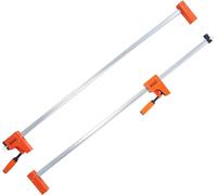 Pinces à bois pour le travail du bois, lot de 2 pinces parallèles de 127 cm, pince en F avec une limite de charge de 500 kg, pression uniforme, plastique haute résistance et acier au carbone, pinces à