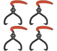 vidaXL 4X Crochet de Levage Pince à Bois Fourche-Pince à Bûches de Cheminée