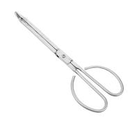 Pinces à Bûches de Cheminée en Acier Inoxydable 36cm Argenté