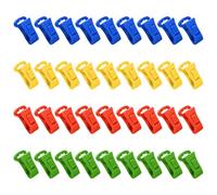 Pinces à Chaussettes pour Machine à Laver, 36 Pièces Mini Attache Chaussettes, Clips à Chaussettes avec Crochets de Suspension, Pinces sans Acier pour Chaussette sous-Vêtement Machine à Laver Séchoir
