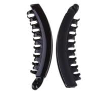 Pinces à Cheveux Banane Grandes Noires 10 Pièces Plastique Résine Femmes | Dents et Ressort, Maintien Sûr, Style Chic, Usage Travail et Autres Activités