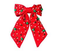 Pinces à cheveux de Noël - Barrettes à cheveux avec strass et perles pour femmes, accessoires pour filles et femmes, fête de Noël, festival, fête, événement festif, costume de bas de Noël
