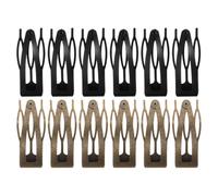 Pinces à Cheveux en Fer à Pression 12 Pièces pour Femmes et Filles | Maintien des Mèches, Outil de Coiffage, Format Compact pour Cheveux Courts, Lot de 12