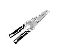 Pinces à dénuder 10 en 1 robustes, Gray black handle | Outil multifonction de dénudage de fil, dénudage de fil réglable, électrique, pince à sertir, coupeur, dénudeur de