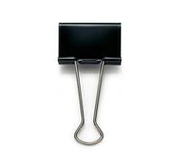 Pinces double clip, largeur: 25 mm, noir