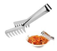 Pinces à pâte en acier inoxydable, pinces à spaghetti en acier inoxydable | Pince à pâte en acier inoxydable pour nouilles - Pinces de cuisine spaghetti avec poignée confortable et