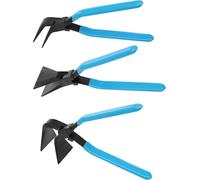 Pinces à plier la tôle / pinces à chanfreiner - Lot de 3 pièces - Angles 45°/95°/180° - Pour la tôle, le chanfreinage et le pliage - Réparation de carrosserie et artisanat