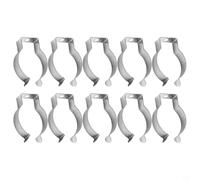 Pinces à ressort en acier inoxydable, lot de 10 pinces à ressort pour outils très résistantes, clips Terry pour rangement, adaptées pour la cuisine, le jardin, le garage et le patio (16 mm)