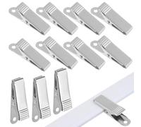 Pinces à Ressort pour Fil Alligator, 20 Pièces Métal Argenté | Pince Miniature Métallique, Clips Métalliques, Petite Pince, Usage Voiture et Bois, Prise Confortable