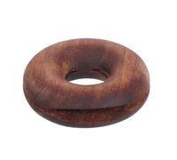 Pinces à Sachets pour Chips en Bois Rond Donut, Café | Finition Lisse, Grain Visible, Style Rétro Intemporel, pour Paquet Alimentaires, Panier Pique-niques