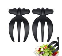 Pinces à salade : lancement de cuisine domestique, ustensiles à salade 2 pièces, mains portables résistantes à l'usure pour salades, ensemble de serveur pour restaurant à domicile,
