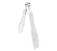 Pinces à Salade pour Servir en PC Blanc, Robustes, la Cuisine et Buffet | Embouts en Silicone, Surface Lisse Non Poreuse, Visibilité Claire, pour Toast, Salades, Pâtisserie, Thé et Rangement Facile