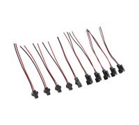 Pinces à Sertir Pro avec Matrices Précises Pinces à Sertir Pro(2pin-10cm) | 5 paires mixtes 2/3/5 pour broches, câble 22AWG, pour idéal bandes LED, connexion rapide soudure, boîtier durable