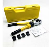 Pinces à sertir Snowtaros, Pince à sertir pour tubes avec pince à sertir à contour TH, TH16, TH20, TH26, TH32 mm, Pince à sertir avec tête pivotante à 360° et poignée ergonomique en caoutchouc, 10T