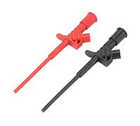 Pinces Crocodiles, 2 Pcs Test Crochet Clip, Haute Tension Flexible Test Sonde Isolée Rapide Sonde de Multimètre pour Garage Accessoires Multimetre