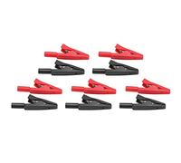 Pinces crocodiles électriques, pinces crocodiles, pinces crocodiles, pinces alligator, 5 jeux de pinces crocodiles U16 2 mm avec prise à aiguille rouge et noir pinces Pince Fil Electrique