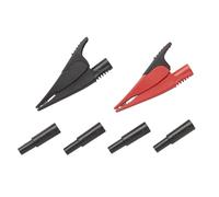 Fluke Kit de pinces de sécurité Connecteur 4 mm CAT III 1000 V, CAT IV 600 V Noir, rouge AC285-FTP (4073928)