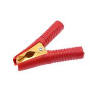 Pinces de batterie professionnelles 300 A, 100 A, 90 mm, rouge | Capacité de courant de 100 A à 500 A, contacts identifiés par la couleur, pinces multifonctions en cuivre pour l'entretien du