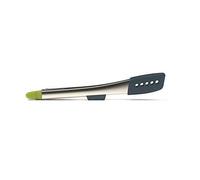 Joseph Joseph Pinces de cuisine ELEVATE – Acier inoxydable, silicone gris, reposoir intégré