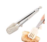 Pinces De Cuisine,Résistantes À La Chaleur Et Antiadhésives - Pinces De Cuisine En Acier Inoxydable - Grillade Pâtisserie Buffet Fromage Bacon Repas Enfant Chef