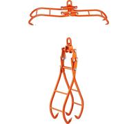 Pinces de levage pour troncs d'arbres, acier haute résistance, prise sûre, 28 pouces, 4 griffes rotatives