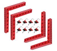 Pinces de positionnement à 90 degrés - Guide d'encadrement à angle droit en d'aluminium - Équerres de positionnement à 90 degrés - Pour tiroirs, armoires, boîtes, cadres, boîtes aux lettres, H
