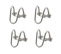 Pinces de serrage en acier inoxydable M8x25x60 avec clip pour tube, double vis en forme de U, écrou en croix, attaches croisées, 4 pièces
